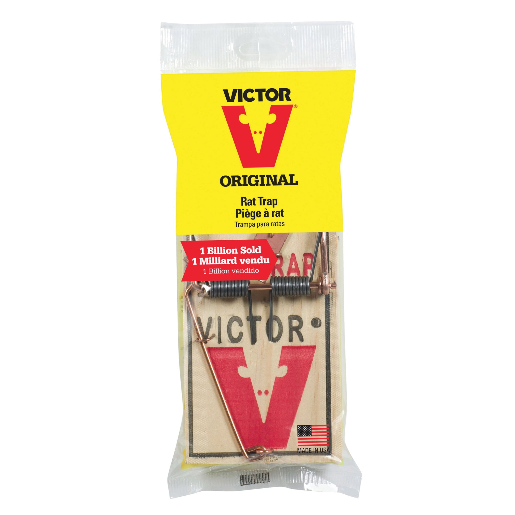 Victor M241 Rat Trap, 8-1/2 in L, 4 in W, 4.7 in H